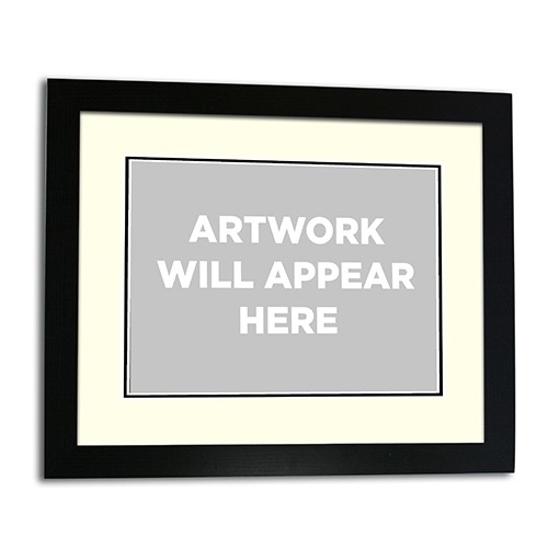 Black Framed Print 16x12