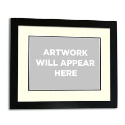 Black Framed Print 16x12