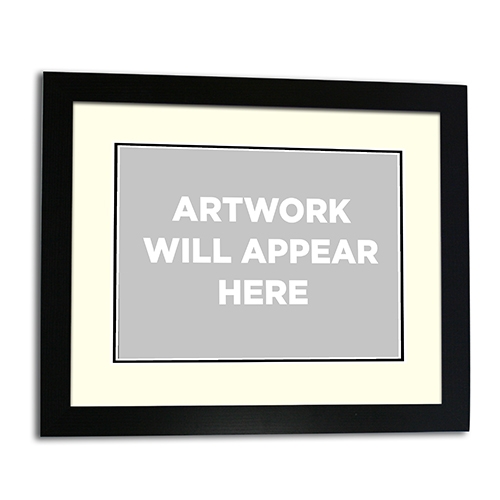 Black Framed Print 16x12